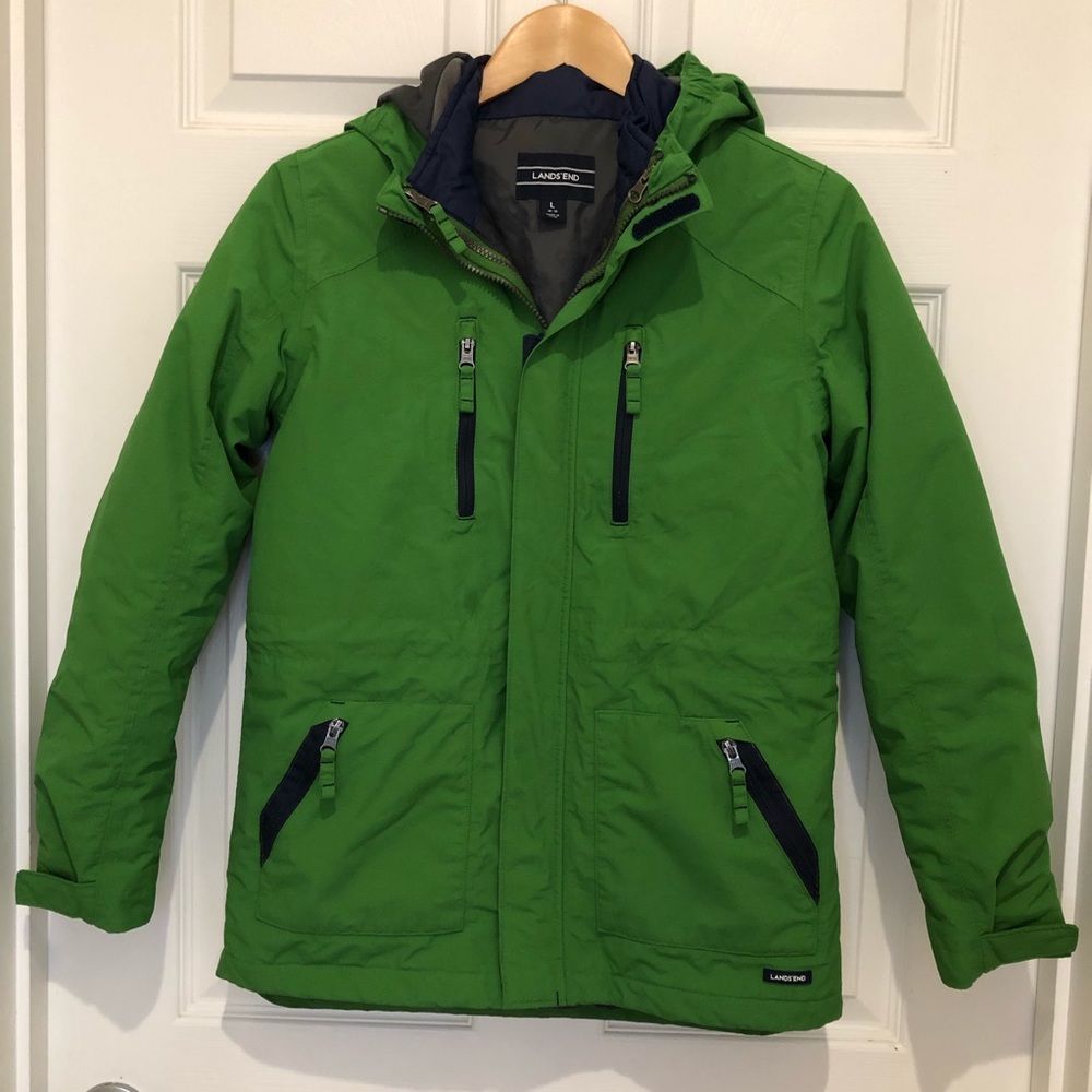 Lands’ End 3-in-1 Coat, Boy’s large 14-16